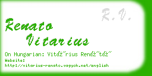 renato vitarius business card